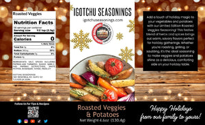 Roasted Veggie 5.5 oz Holiday Limited Edition by Igotchu Seasonings, Southern food gift detail photo 2