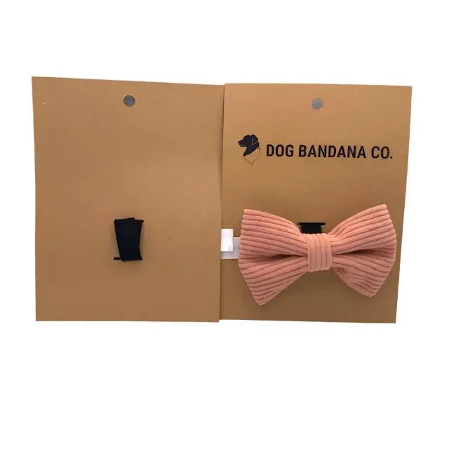 Corduroy Pet Bow Tie Dog Bandana Co.