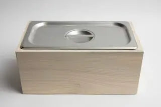 Countertop Compost Bin - Noaway© in Magnolia Wood and Stainless Steel by Alabama Sawyer, Southern lifestyle apparel detail photo 7
