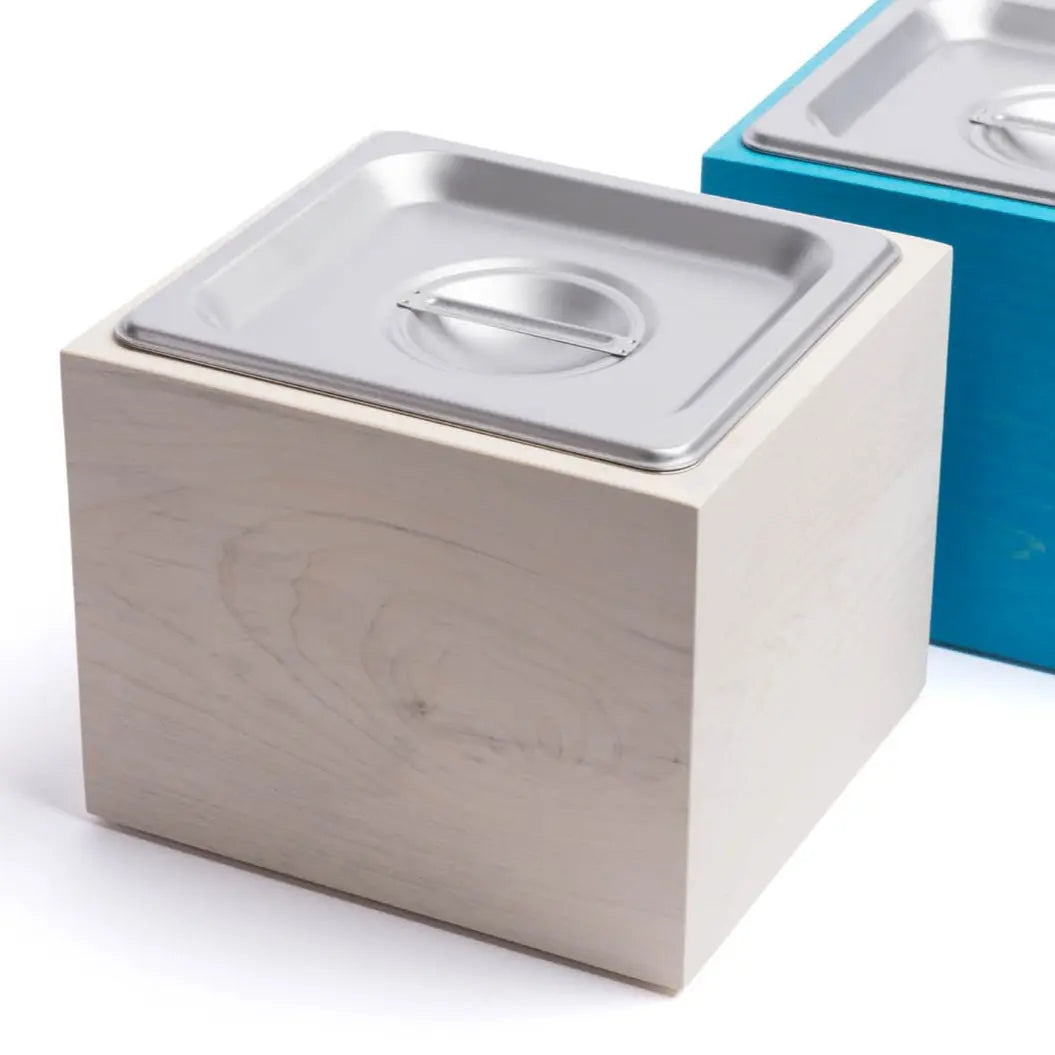 Countertop Compost Bin - Noaway© in Magnolia Wood and Stainless Steel by Alabama Sawyer, Southern lifestyle apparel detail photo 9