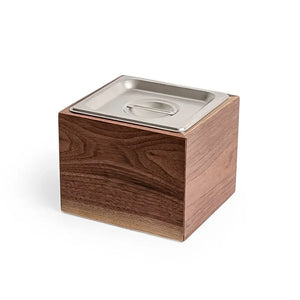 Countertop Compost Bin - Noaway© in Walnut Wood and Stainless Steel by Alabama Sawyer, Southern lifestyle apparel detail photo 8
