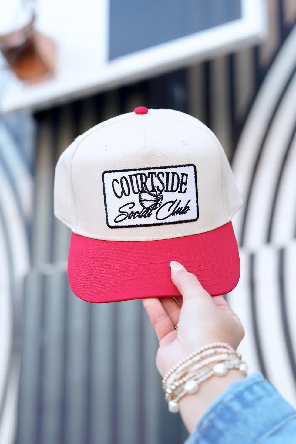 Courtside Social Club - Vintage Trucker Hat by KenzKustomz, Southern lifestyle apparel main product photo