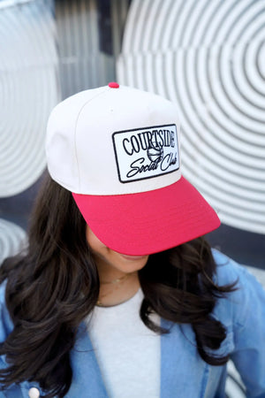 Courtside Social Club - Vintage Trucker Hat by KenzKustomz, Southern lifestyle apparel detail photo 3