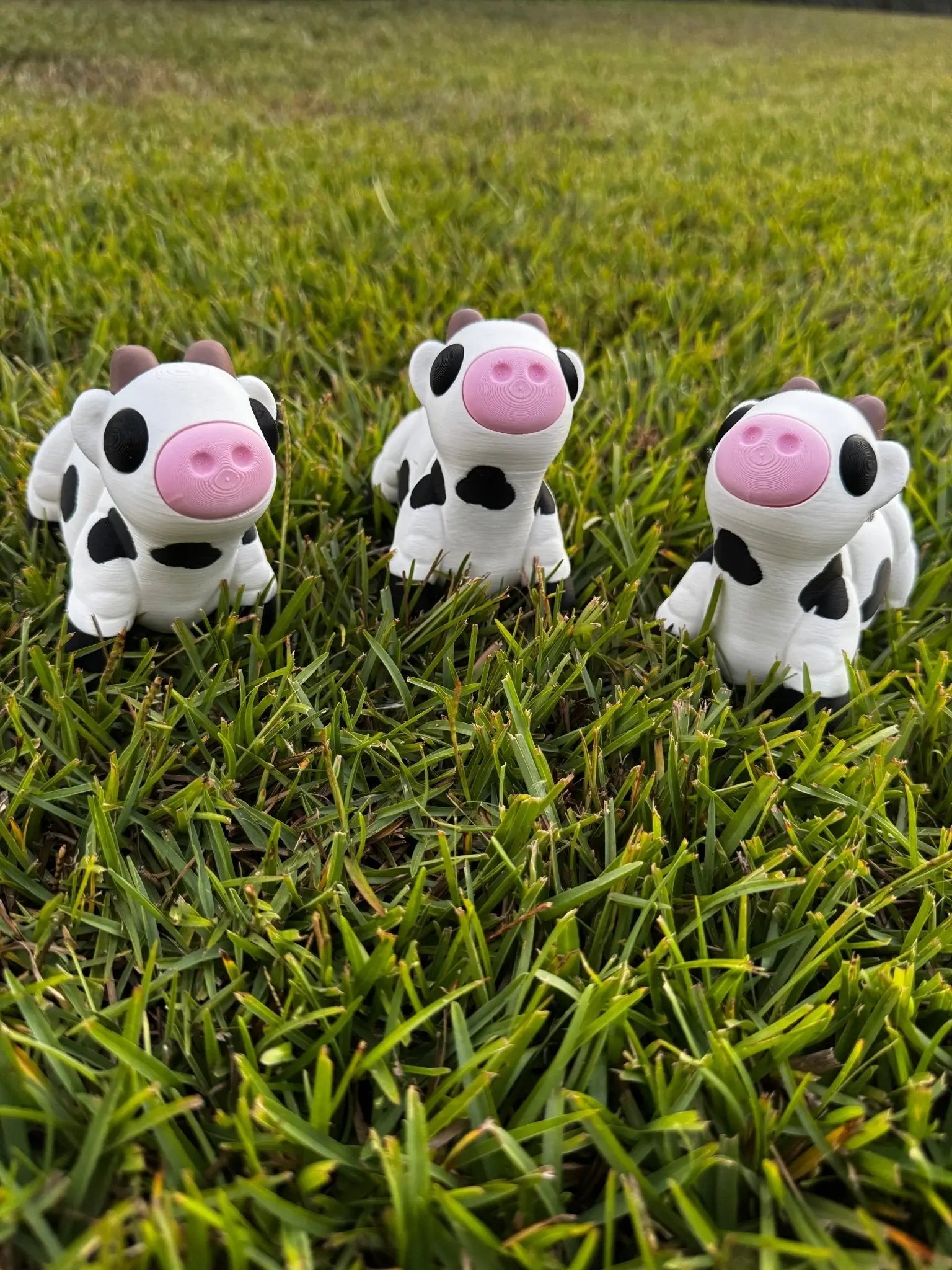 Cow 3D Printed Fidget Toy | Large Farm Animal Sensory Toy by Mushroom Lady Co, paper gift main product photo