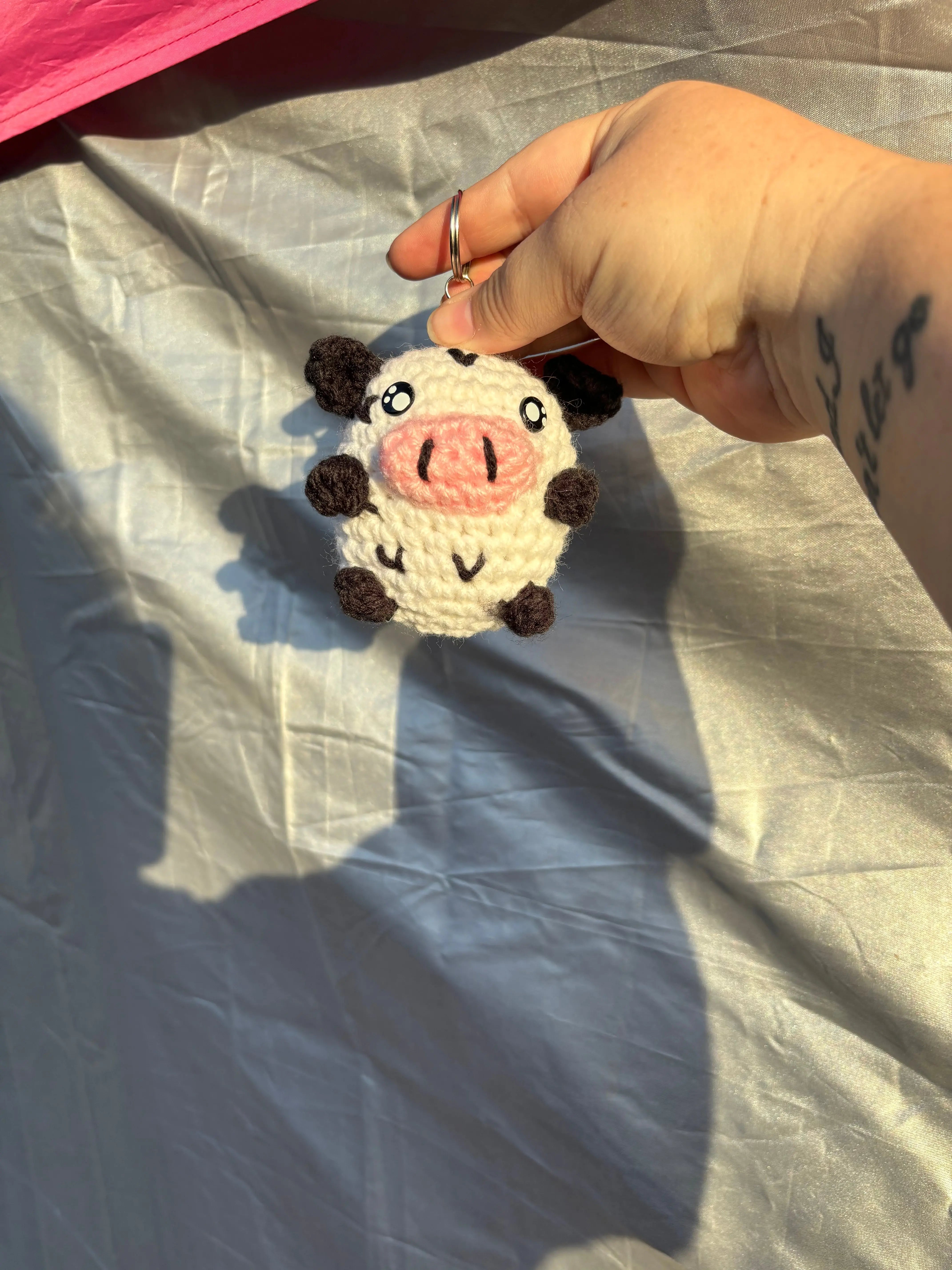Cow Keychain by Klassy Krafts, 3D printed gift main product photo