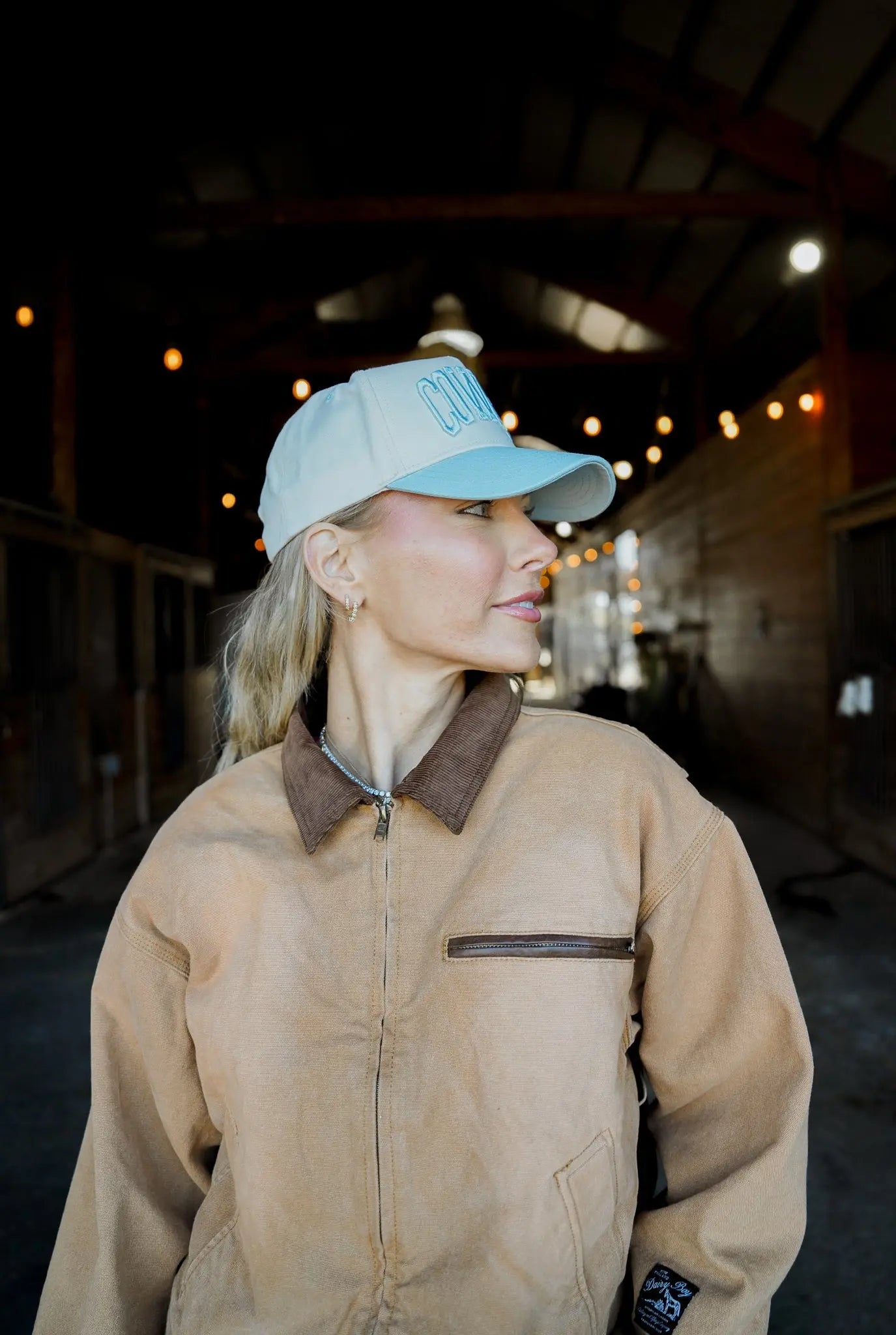 Cowboy - Baby Blue Vintage Trucker Hat KenzKustomz