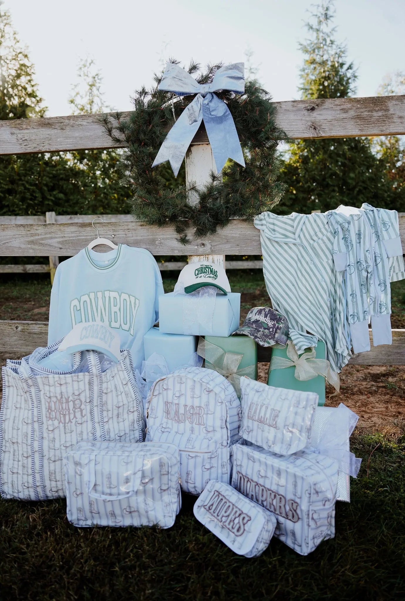 Cowboy - Baby Blue Vintage Trucker Hat KenzKustomz