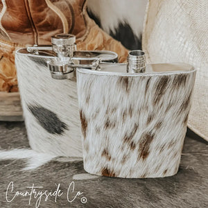 Cowhide Flask Countryside Co.