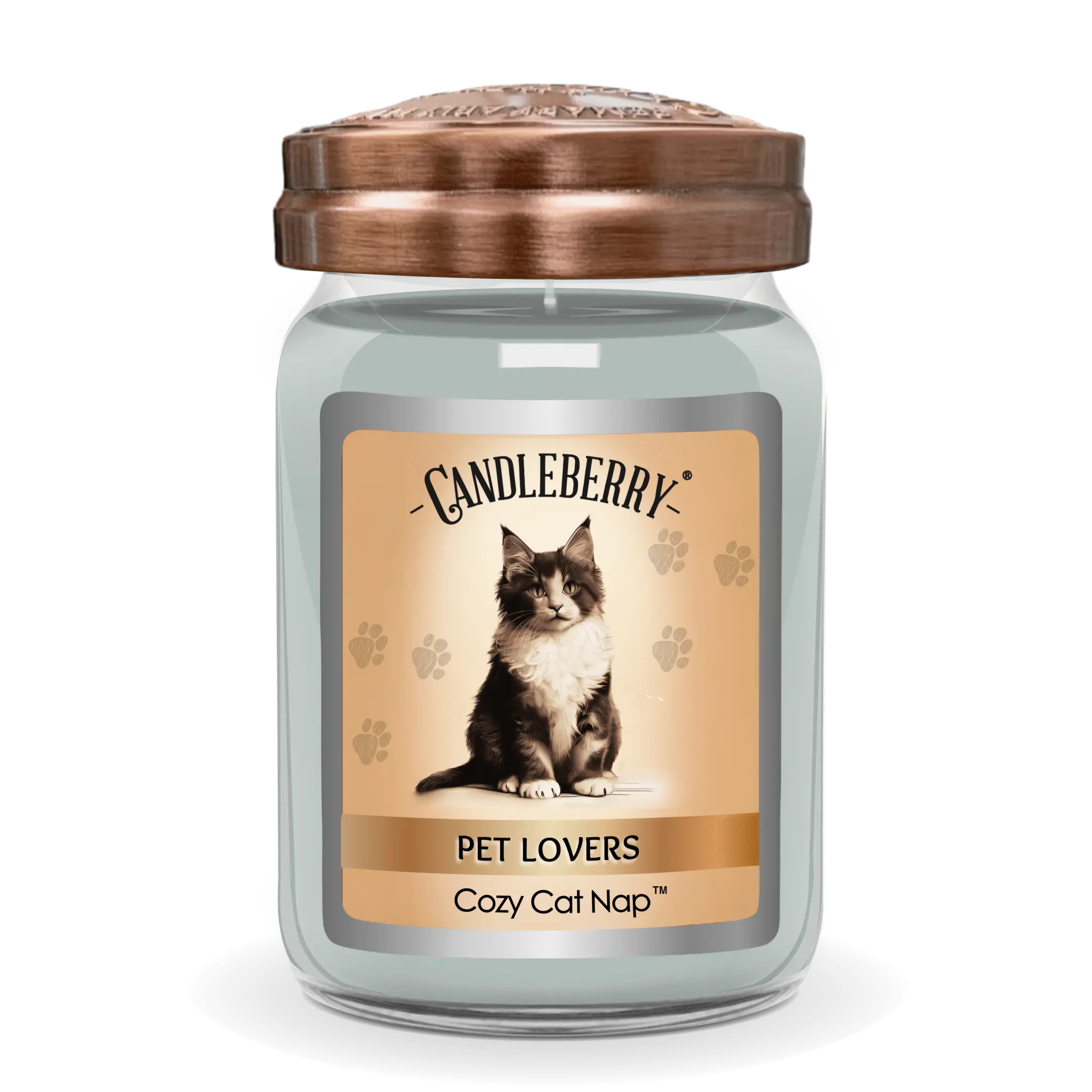 Cozy Cat Nap™ - Large Jar Candle (Collective) by The Candleberry® Candle Company, scented candle main product photo