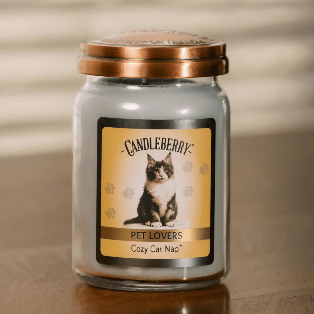 Cozy Cat Nap™ - Large Jar Candle (Collective) by The Candleberry® Candle Company, scented candle detail photo 3