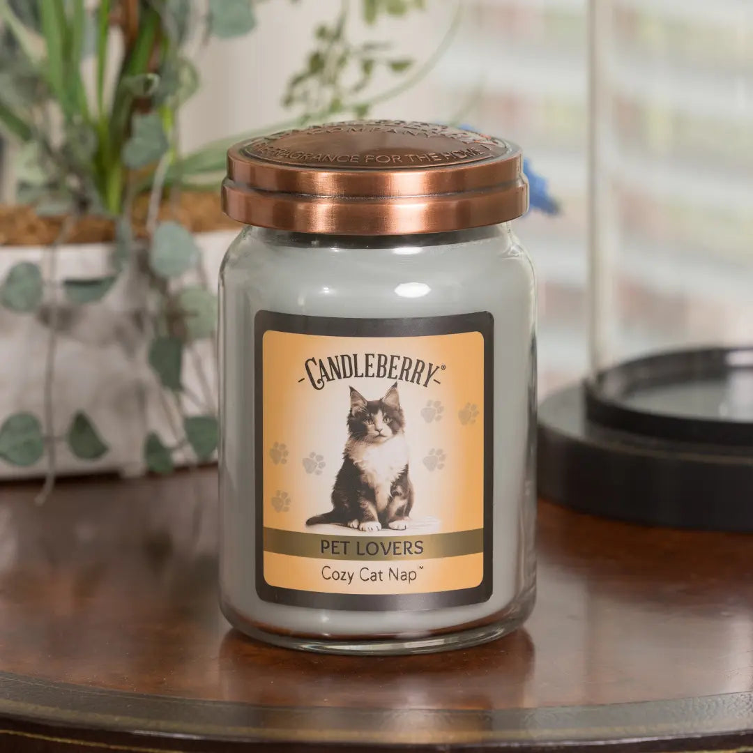 Cozy Cat Nap™ - Large Jar Candle (Collective) by The Candleberry® Candle Company, scented candle detail photo 4