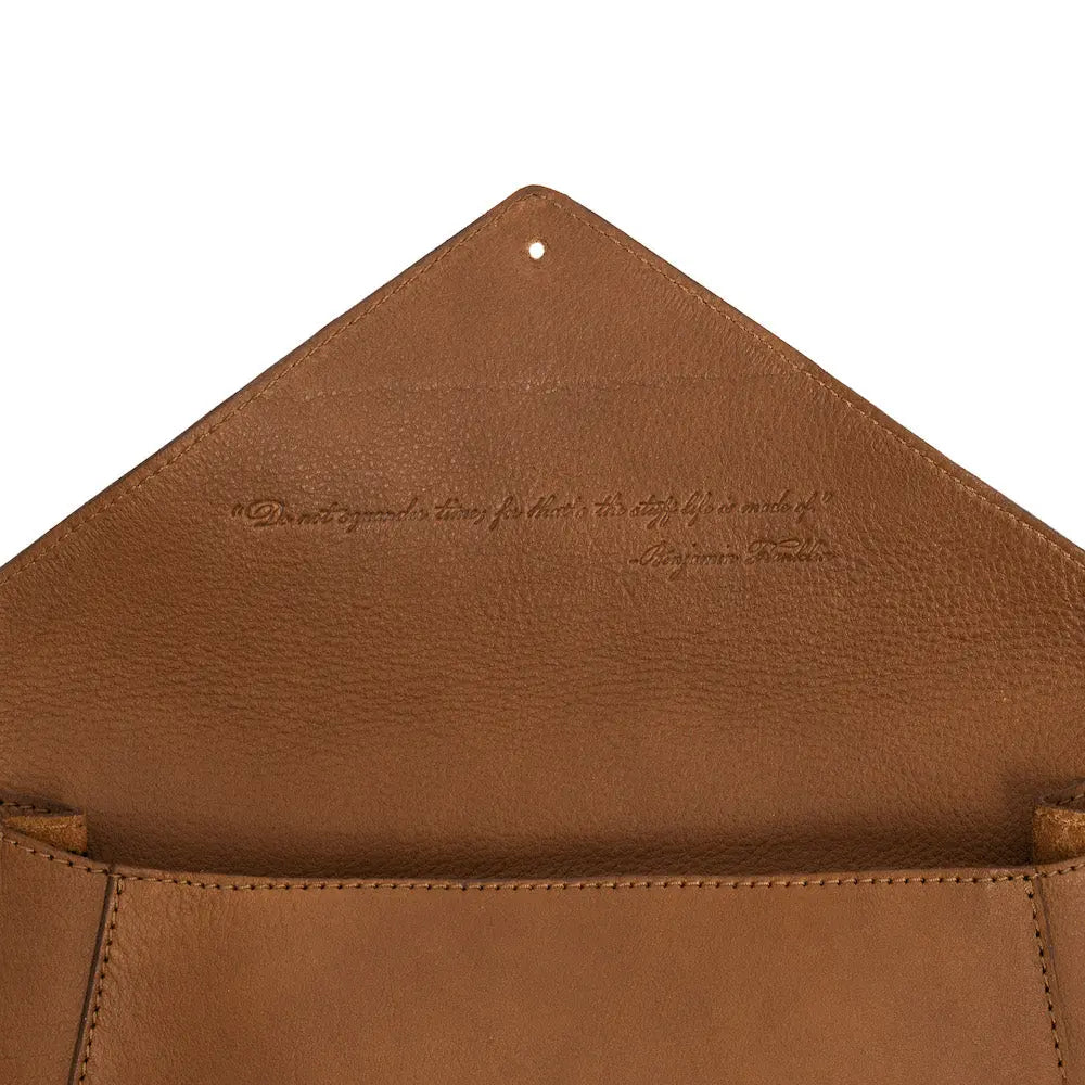 Craft & Forge Leather Crossbody Bag by Mission Mercantile Leather Goods, natural skincare detail photo 16