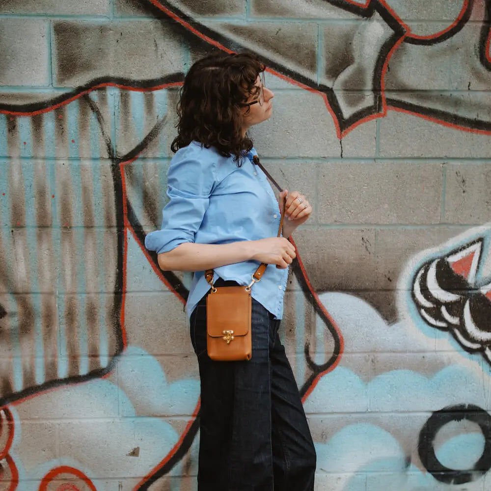 Craft & Forge Leather Phone Pouch Mission Mercantile Leather Goods