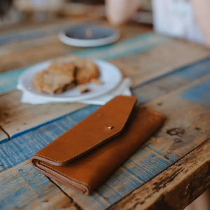 Craft & Forge Leather Wallet by Mission Mercantile Leather Goods, handmade leather goods detail photo 3