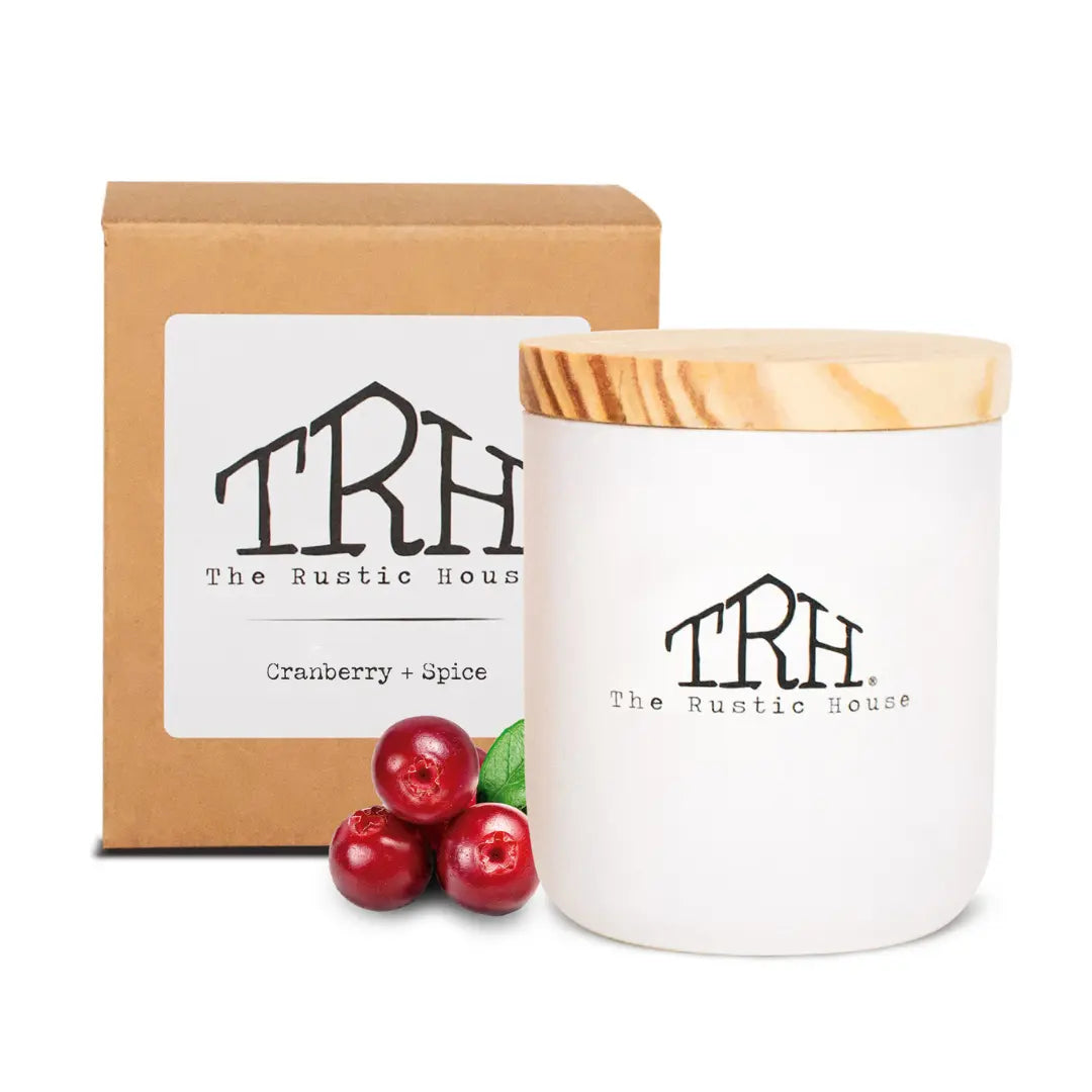 Cranberry + Spice Candle The Rustic House