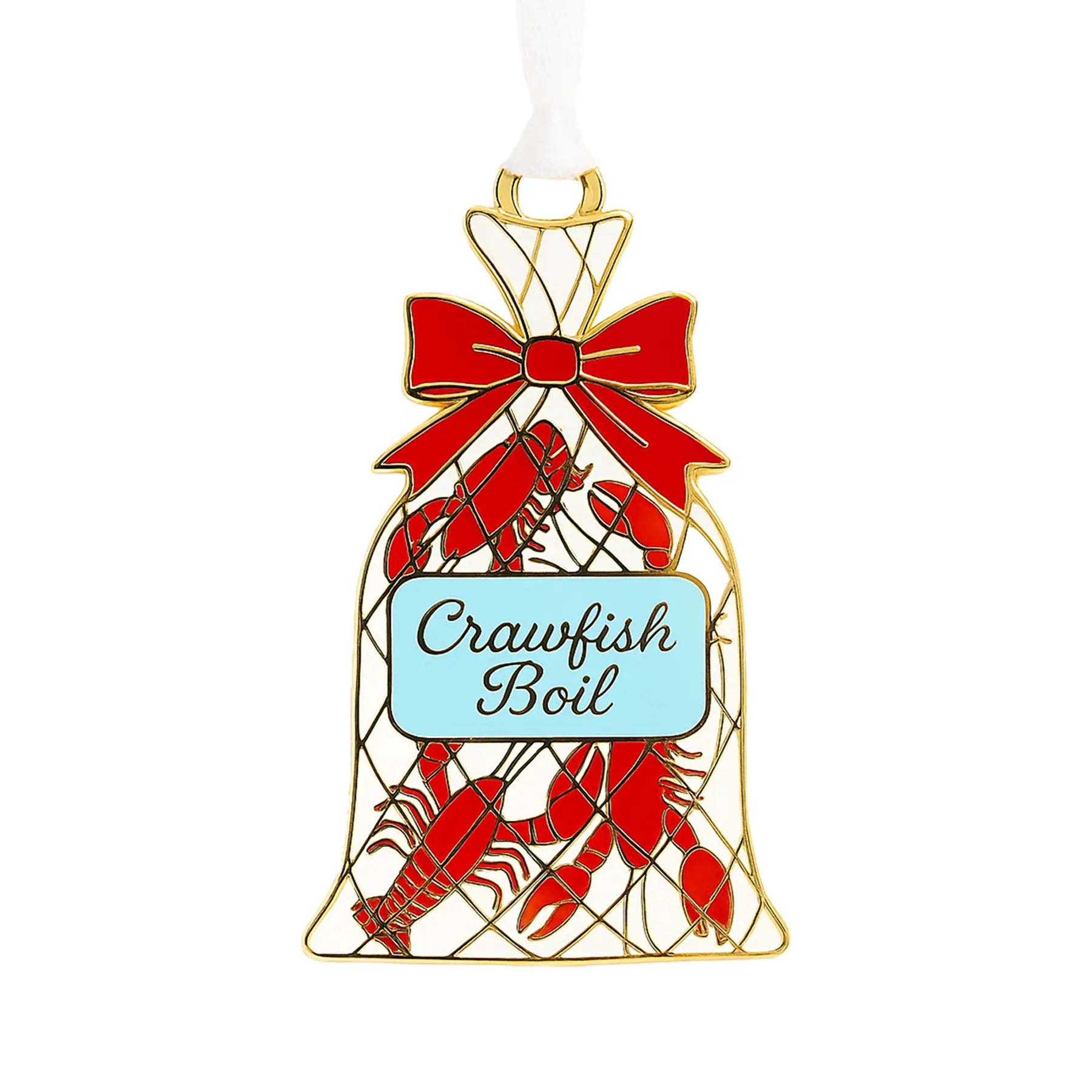 Crawfish Boil Enamel Ornament Nola Tawk
