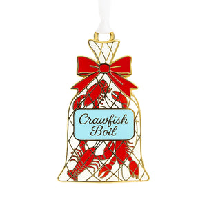 Crawfish Boil Enamel Ornament Nola Tawk