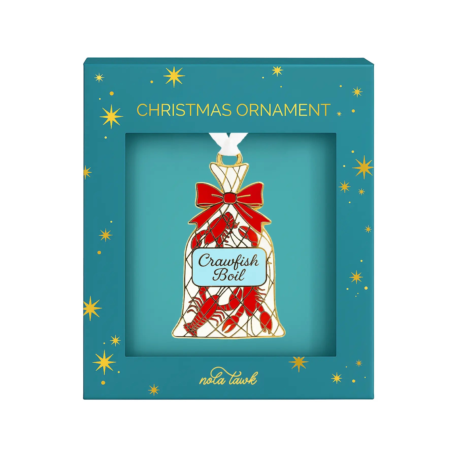 Crawfish Boil Enamel Ornament Nola Tawk