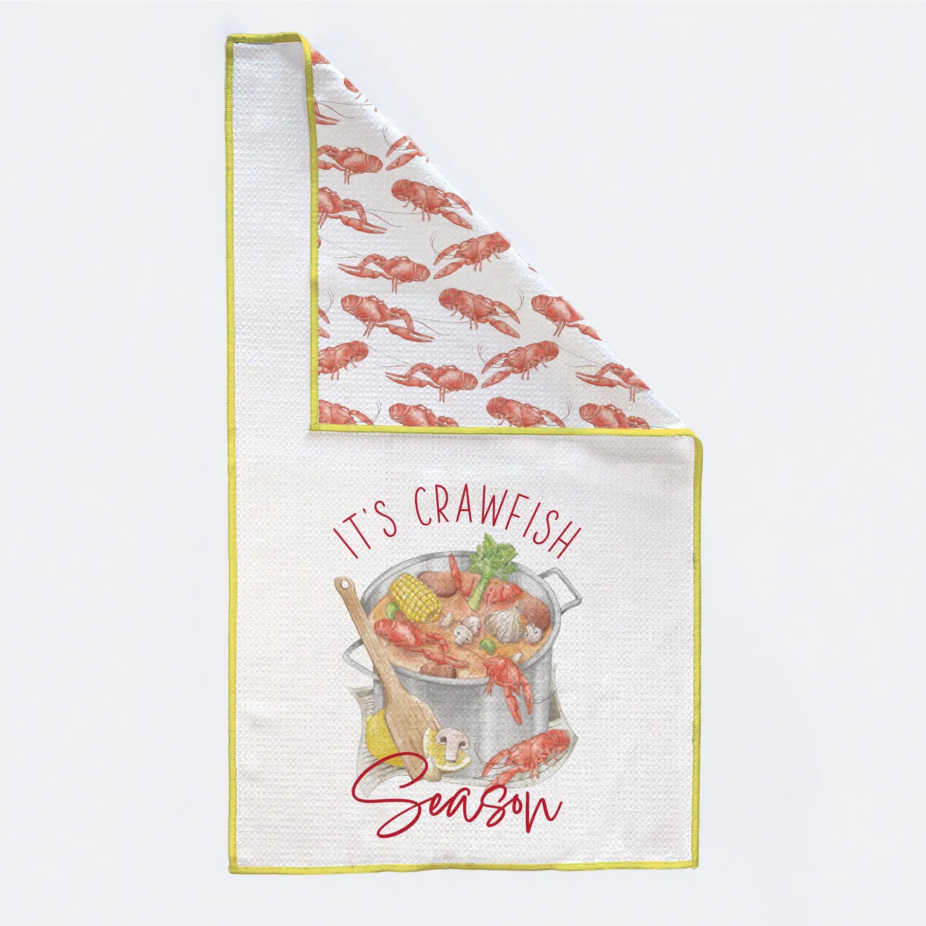 Crawfish Boil Kitchen Towel Nola Tawk