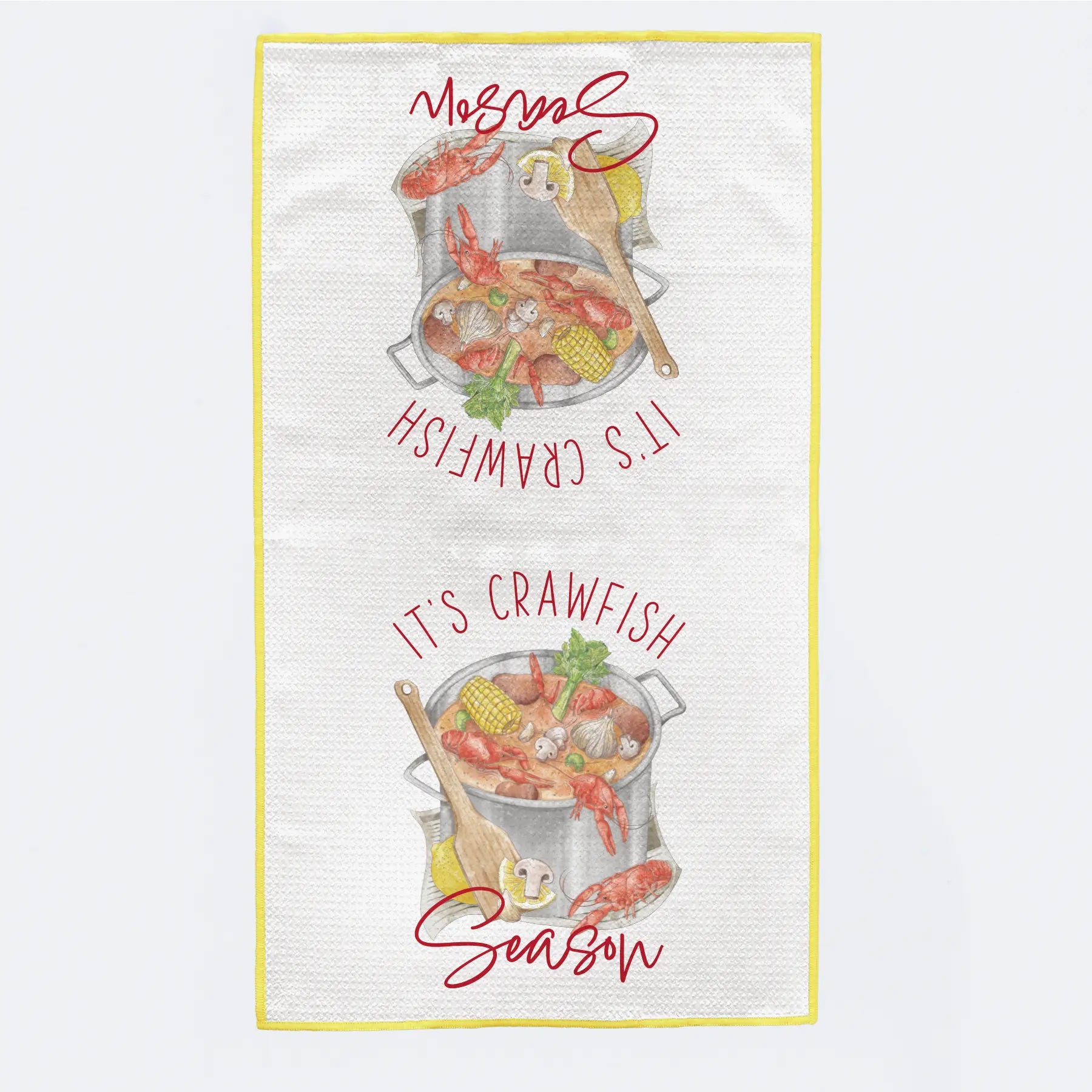 Crawfish Boil Kitchen Towel Nola Tawk
