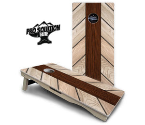 Cream Planks Cornhole Boards - Pro Solution Elite Series Cornhole Solutions