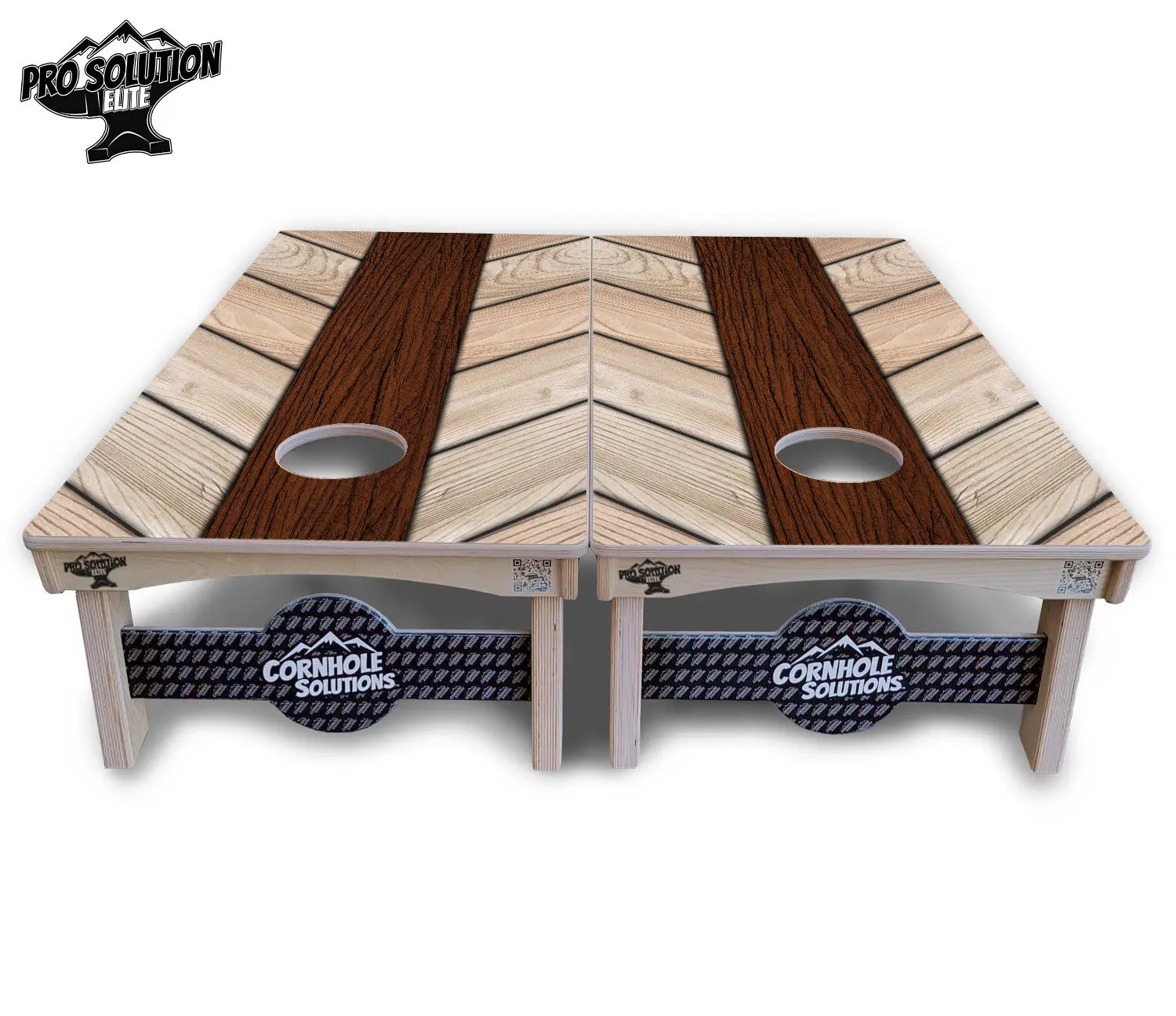Cream Planks Cornhole Boards - Pro Solution Elite Series Cornhole Solutions