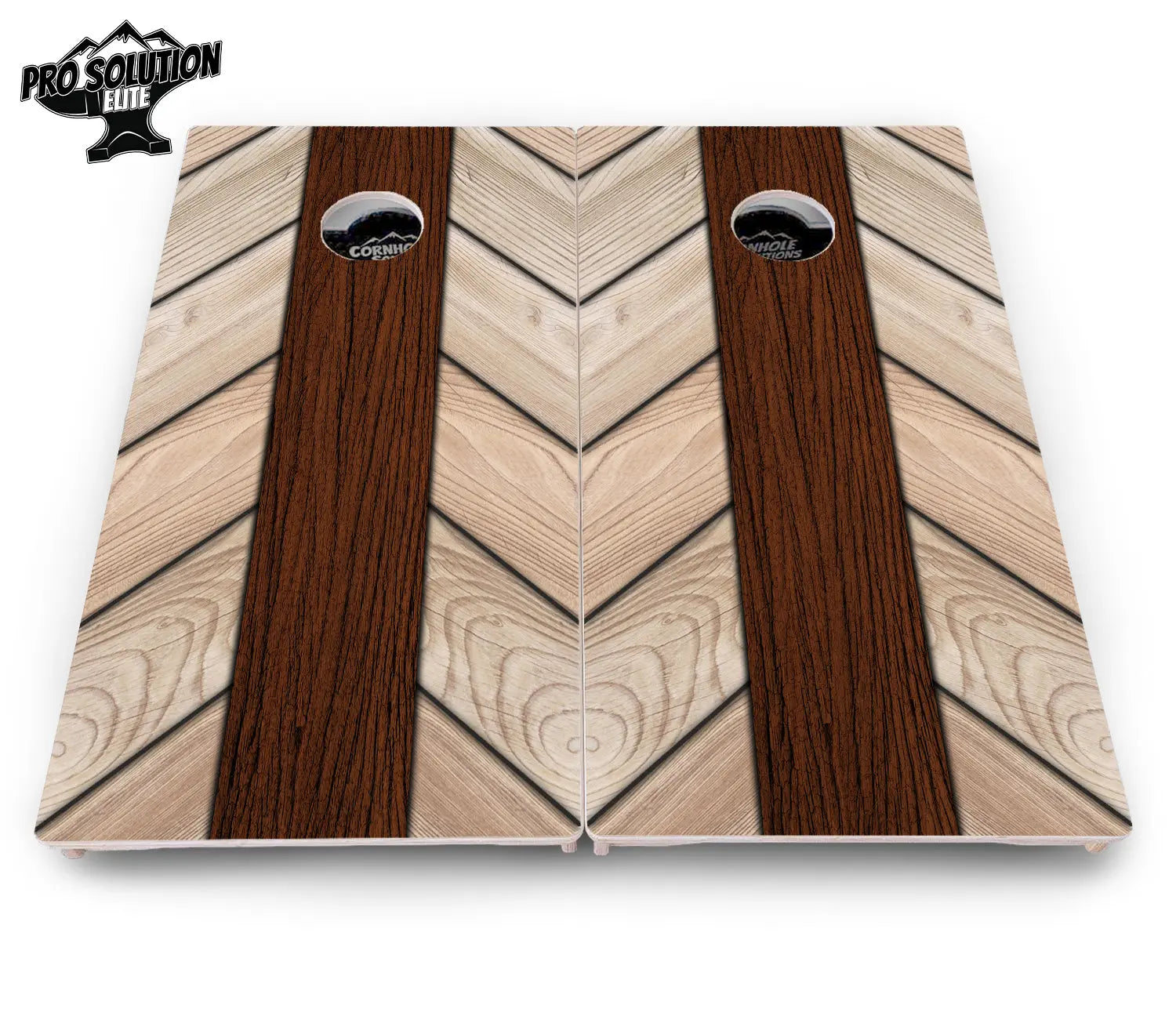 Cream Planks Cornhole Boards - Pro Solution Elite Series Cornhole Solutions