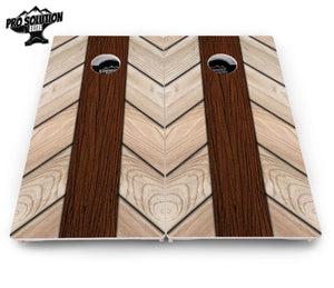 Cream Planks Cornhole Boards - Pro Solution Elite Series Cornhole Solutions