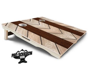 Cream Planks Cornhole Boards - Pro Solution Elite Series Cornhole Solutions