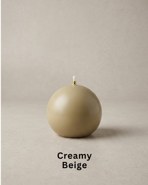 Modern sphere candle by Believe Candle – product view 5