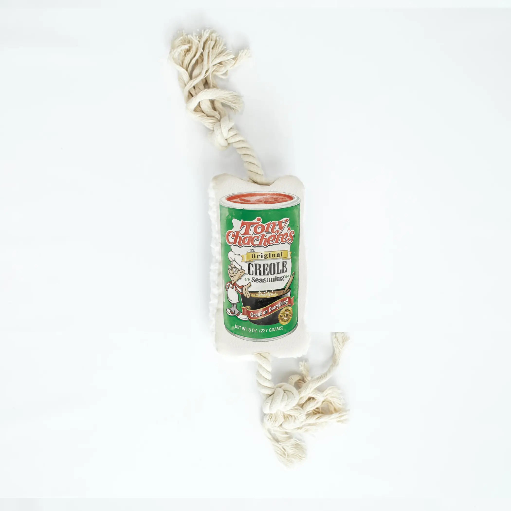 Creole Seasoning Dog Rope Toy by Nola Tawk, Southern food gift main product photo