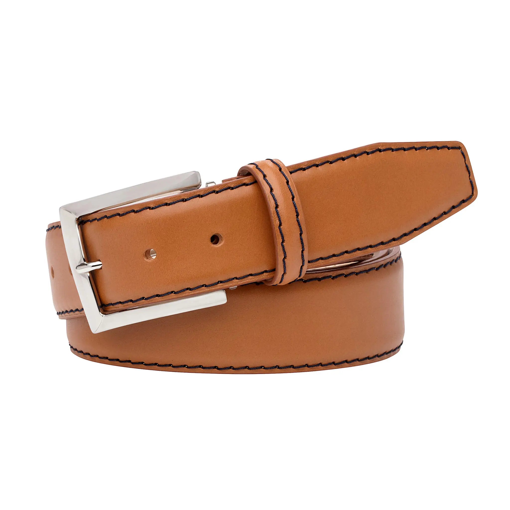 Cuero Smooth Italian Calf Leather Belt by Roger Ximenez: Bespoke Belts and Leather Accessories, handmade leather goods detail photo 2