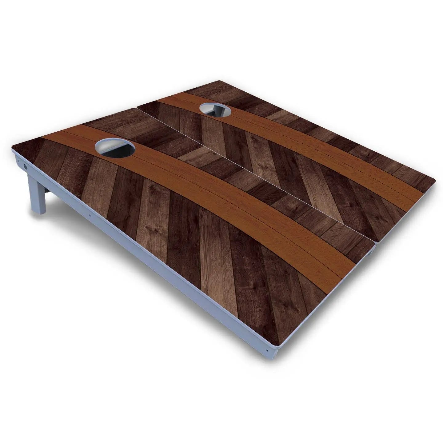 Curved Herringbone Cornhole Boards - All Weather Series by Cornhole Solutions, handmade jewelry detail photo 3