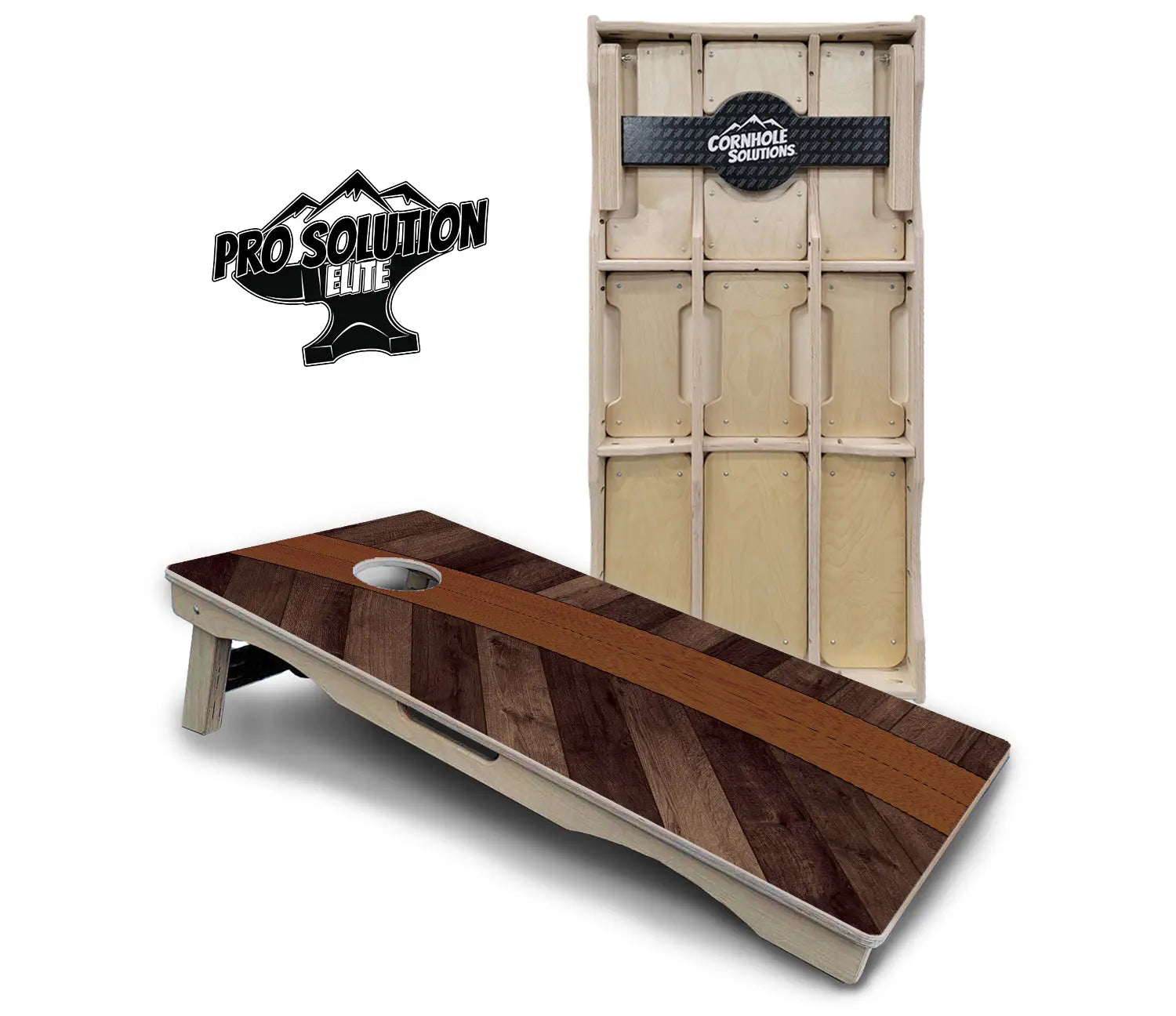 Curved Herringbone Cornhole Boards - Pro Solution Elite Series by Cornhole Solutions, handmade jewelry main product photo