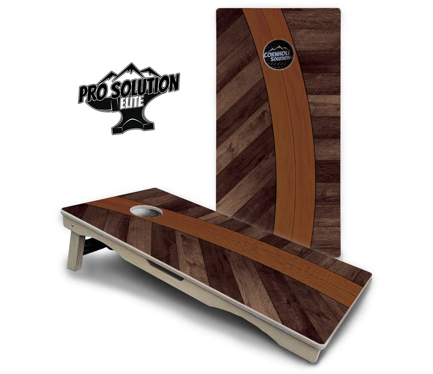 Curved Herringbone Cornhole Boards - Pro Solution Elite Series by Cornhole Solutions, handmade jewelry detail photo 2