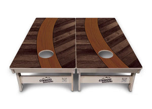 Curved Herringbone Cornhole Boards - Professional Tournament Series Cornhole Solutions