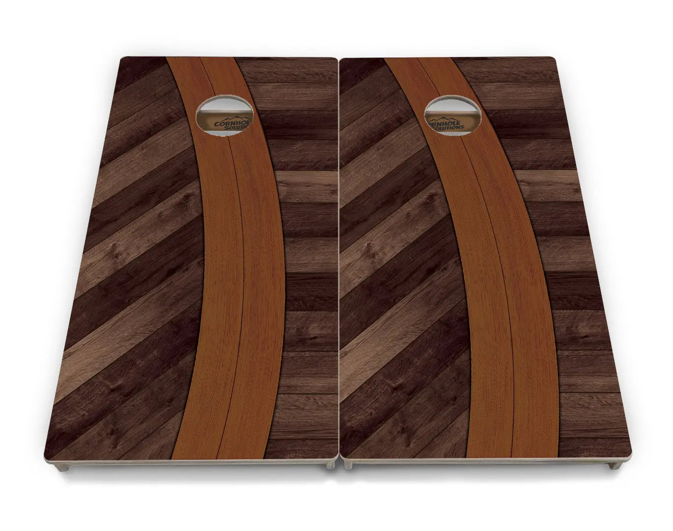 Curved Herringbone Cornhole Boards - Professional Tournament Series Cornhole Solutions