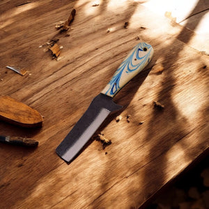 Custom Handmade Bull Cutter Knife – 8" File Tool Steel Damascus Knife Store