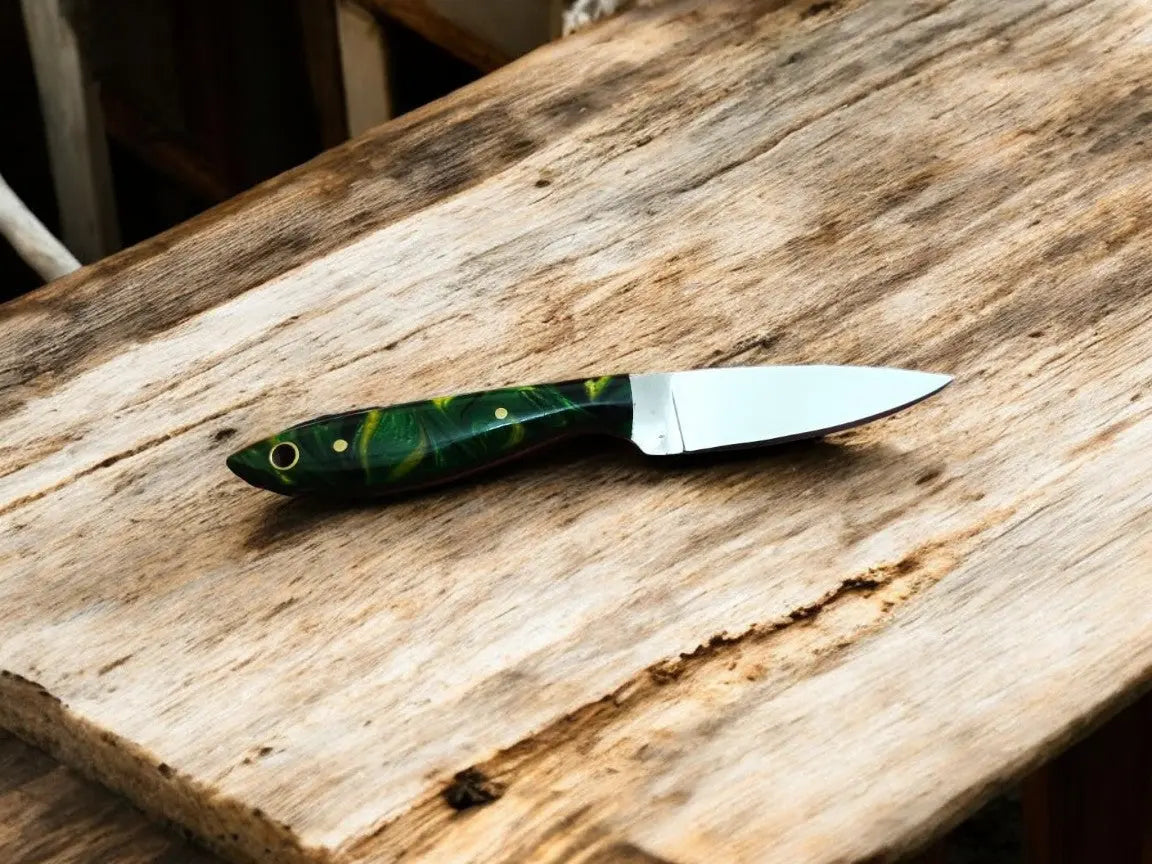 Custom Handmade Cowboy Knife – 7" Stainless Steel Blade Damascus Knife Store