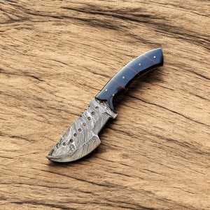 Custom Handmade Damascus Hunting Knife – Epoxy Resin Handle Damascus Knife Store