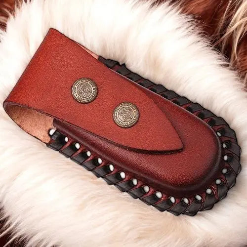 Custom Handmade Damascus Pocket Knife – Epoxy Resin Handle Damascus Knife Store