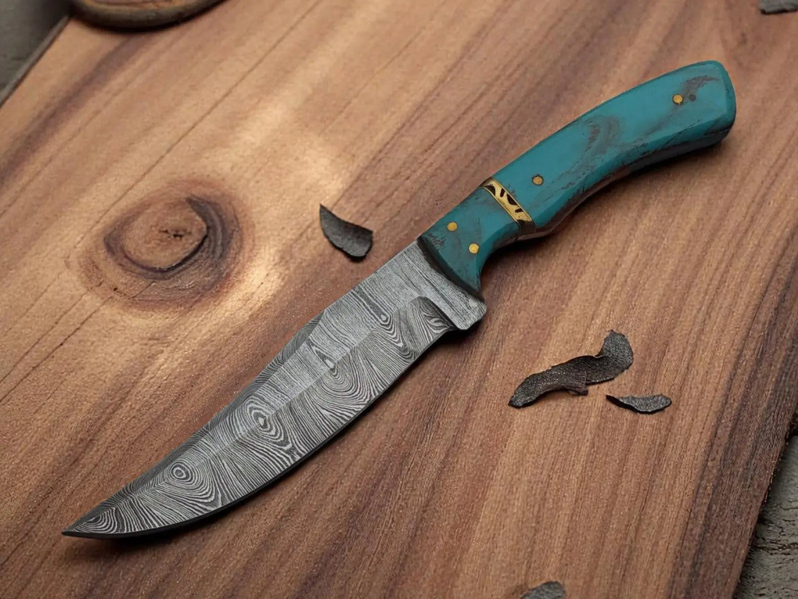 Custom Handmade Damascus Steel Hunting Knife 9" Damascus Knife Store