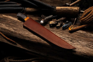 Custom Handmade Fillet Knife – 12.5" Stainless Steel Damascus Knife Store