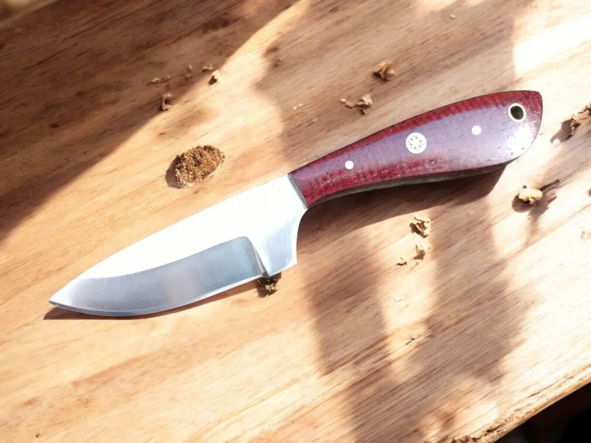 Custom Handmade Skinner Knife with Micarta Handle Damascus Knife Store