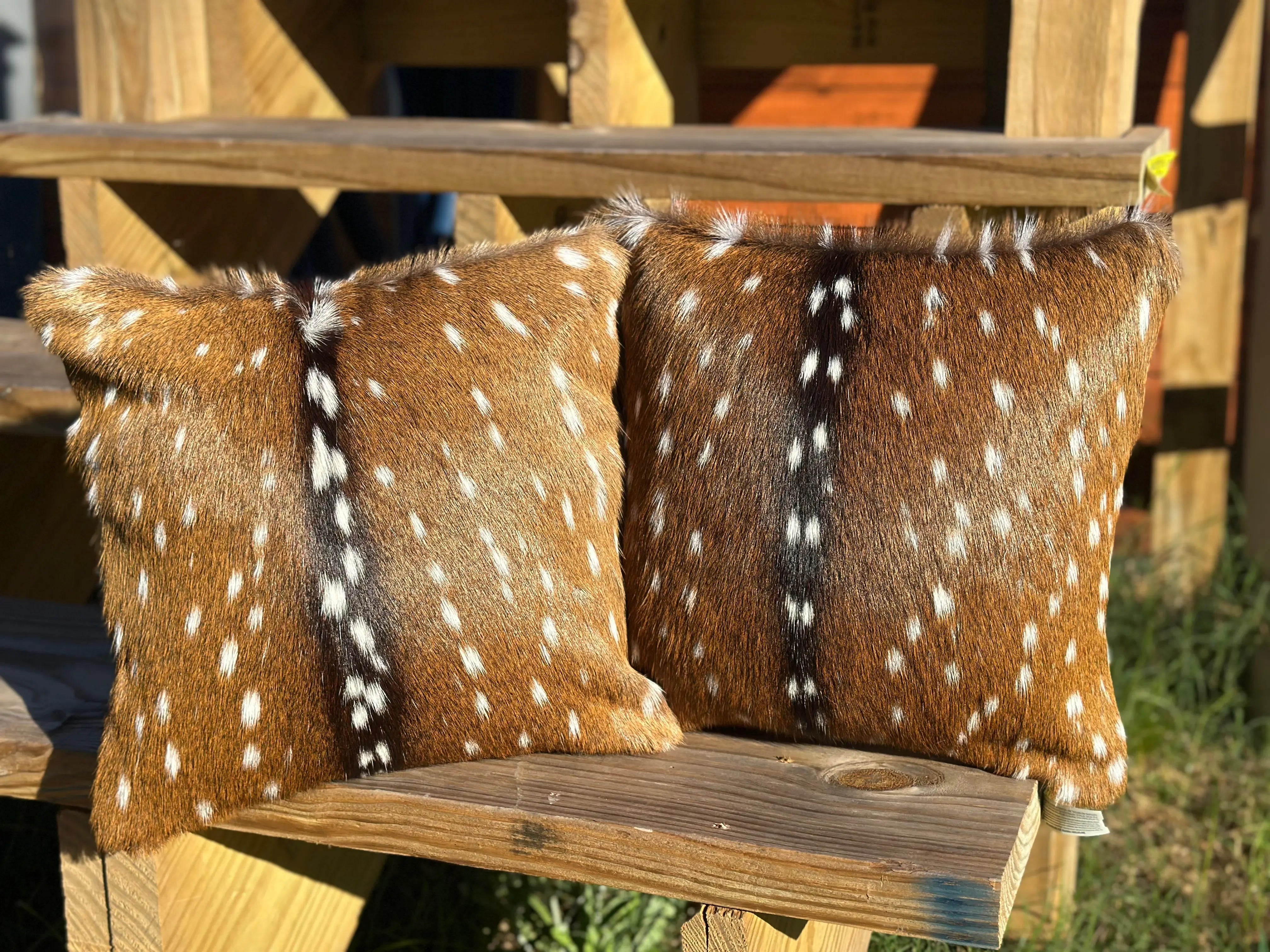 Custom Hide Pillows by Kw Leatherworks, Southern home decor main product photo