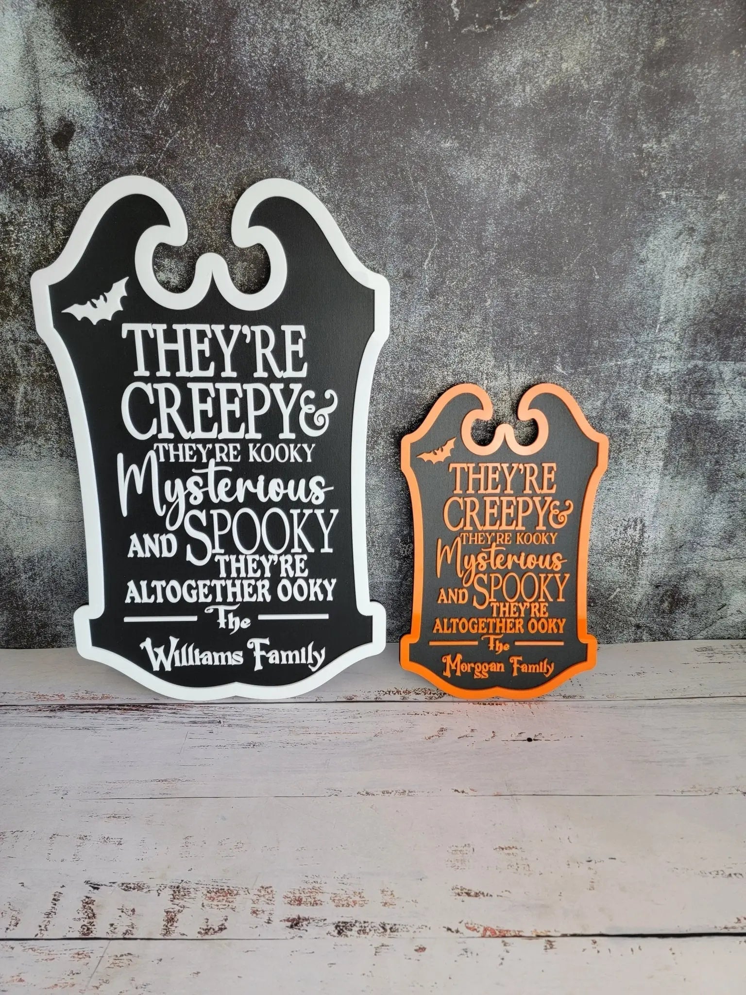 Custom Last Name Halloween Sign EverLee Creations