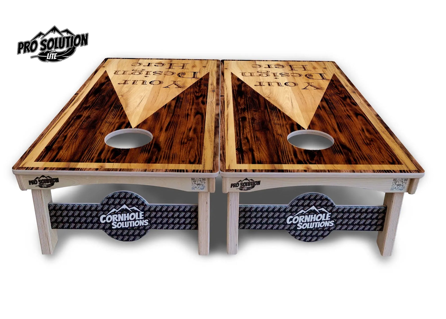Custom Wooden Triangle Cornhole Boards - Pro Solution Lite Series Cornhole Solutions