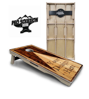 Custom Wooden Triangle Cornhole Boards - Pro Solution Elite Series Cornhole Solutions
