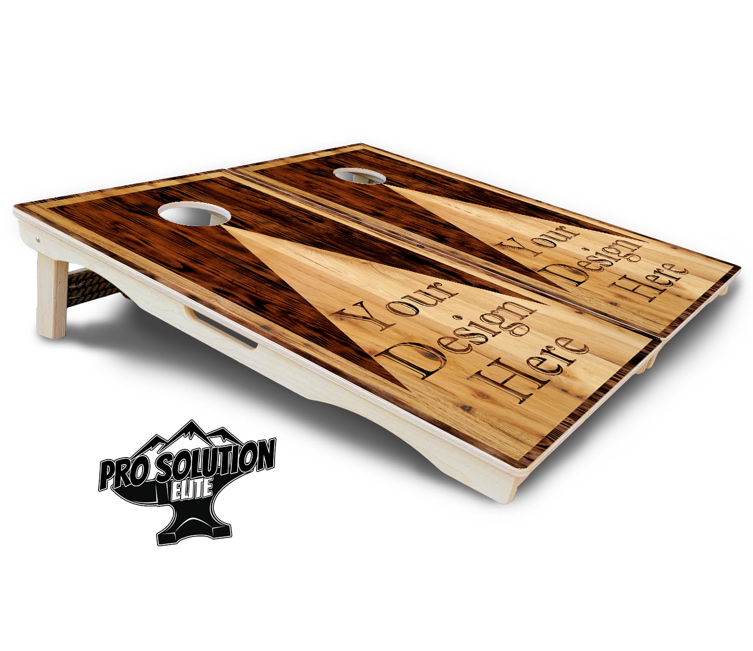Custom Wooden Triangle Cornhole Boards - Pro Solution Elite Series Cornhole Solutions