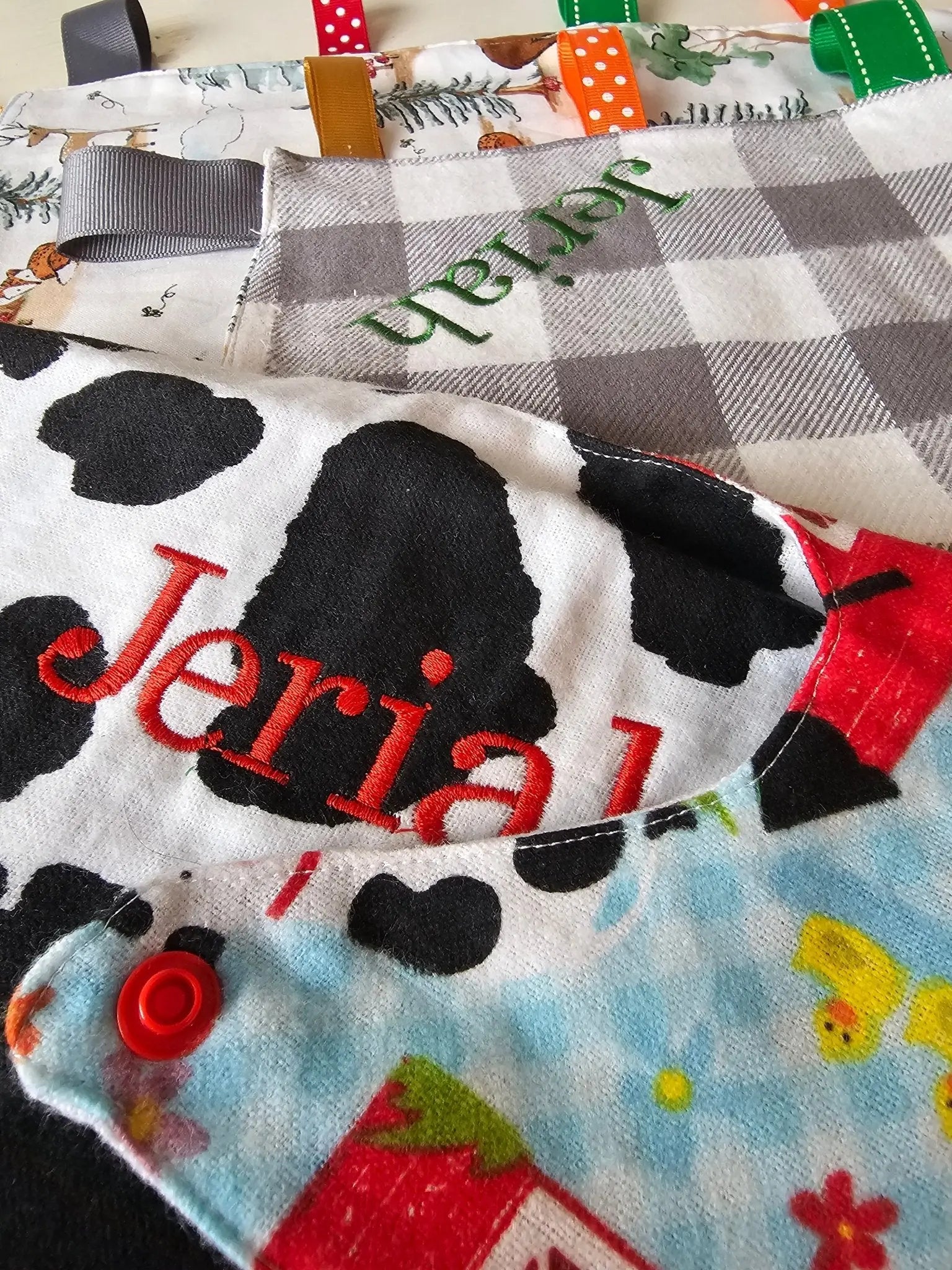 Customizable Handmade Baby Bib by East Mississippi Creations, children's boutique clothing main product photo